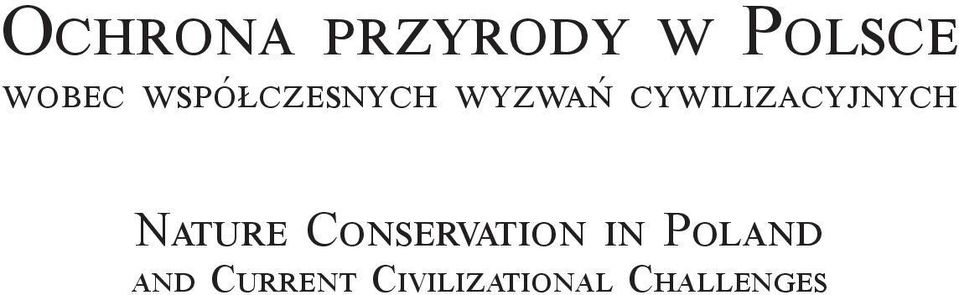 cywilizacyjnych Nature