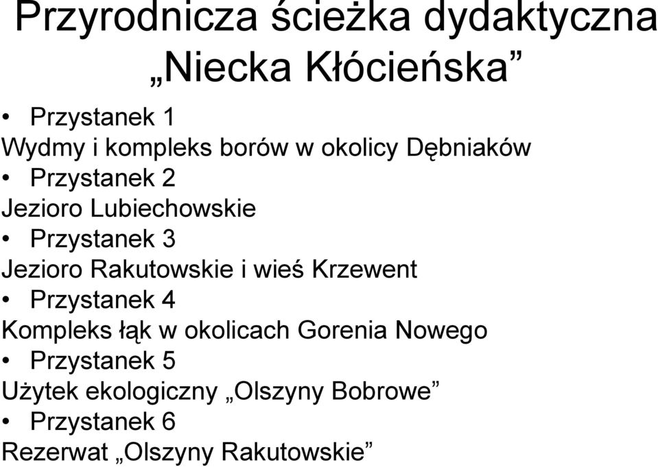 Rakutowskie i wieś Krzewent Przystanek 4 Kompleks łąk w okolicach Gorenia Nowego