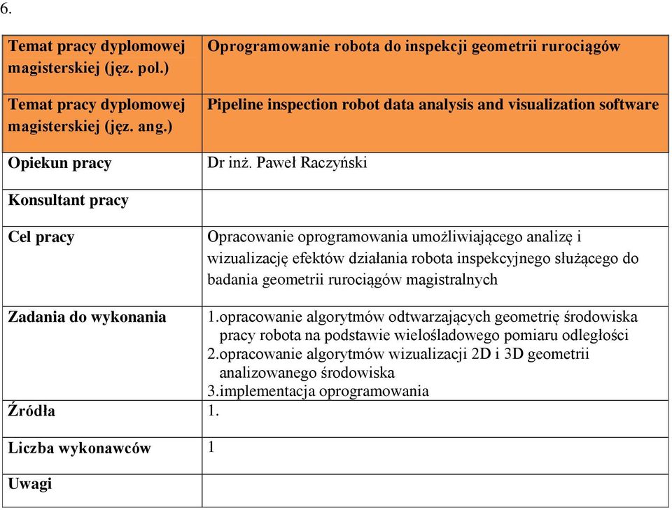 badania geometrii rurociągów magistralnych 1.