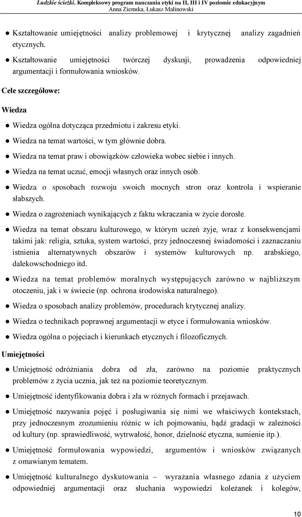 Wiedza na temat uczuć, emocji własnych oraz innych osób. Wiedza o sposobach rozwoju swoich mocnych stron oraz kontrola i wspieranie słabszych.