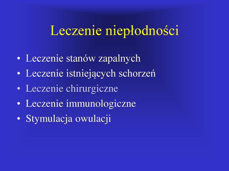 istniejących schorzeń Leczenie