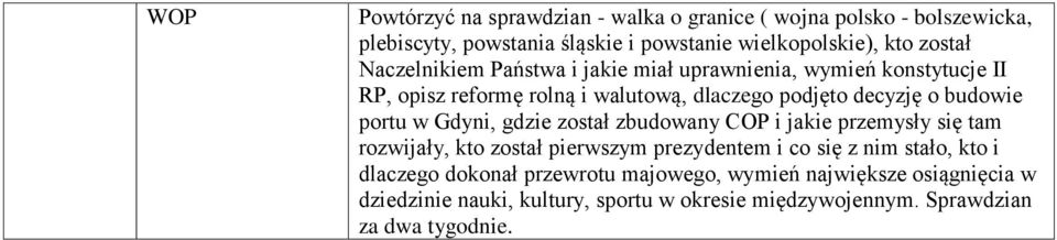 portu w Gdyni, gdzie został zbudowany COP i jakie przemysły się tam rozwijały, kto został pierwszym prezydentem i co się z nim stało, kto i