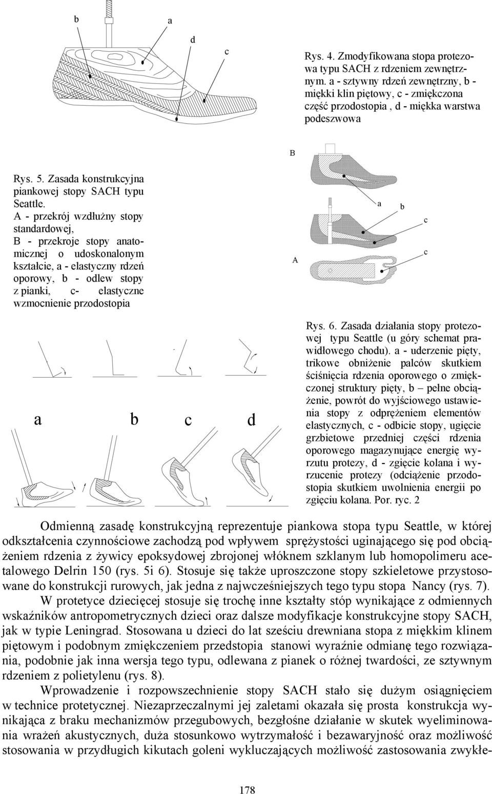 - przekrój wzłużny stopy stnrowej, - przekroje stopy ntomiznej o uoskonlonym ksztłie, - elstyzny rzeń oporowy, - olew stopy z pinki, - elstyzne wzmonienie przoostopi Rys. 6.