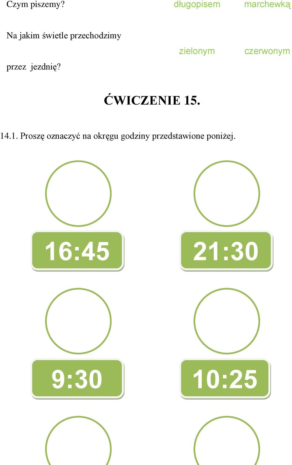 przechodzimy przez jezdnię?