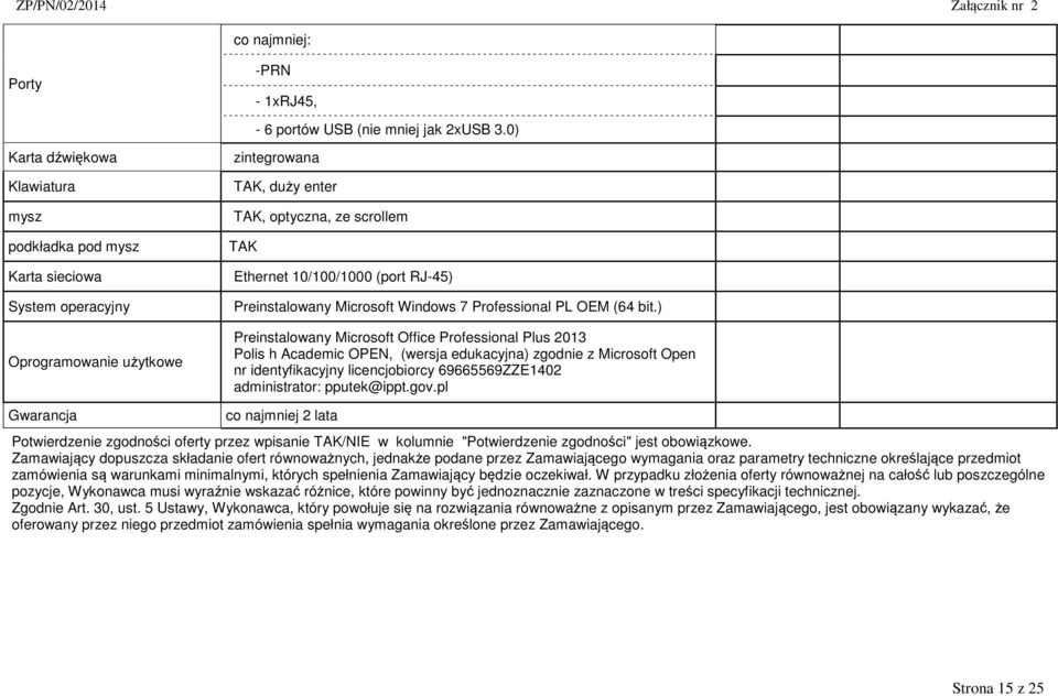 Microsoft Windows 7 Professional PL OEM (64 bit.