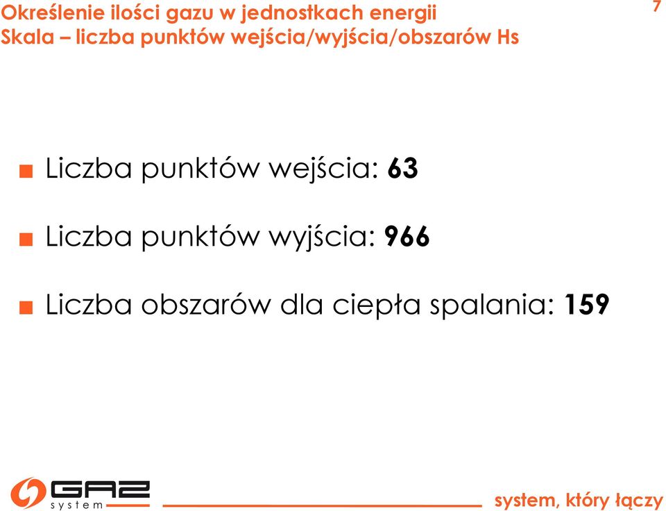 Hs 7 Liczba punktów wejścia: 63 Liczba punktów