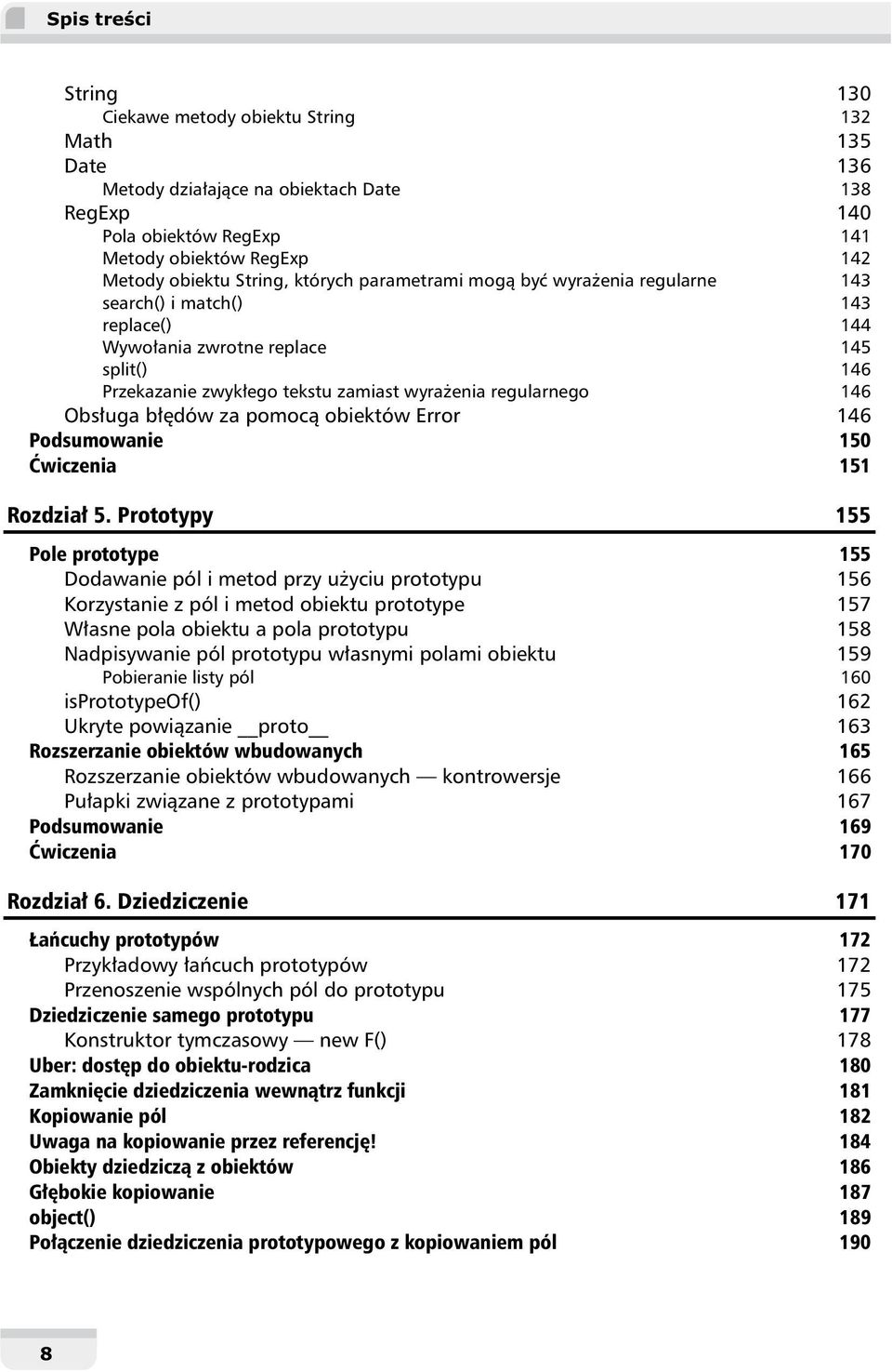 Obs uga b dów za pomoc obiektów Error 146 Podsumowanie 150 wiczenia 151 Rozdzia 5.