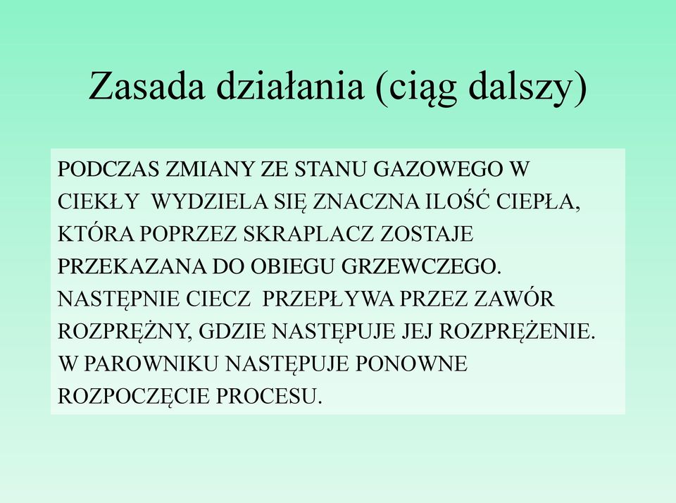 PRZEKAZANA DO OBIEGU GRZEWCZEGO.