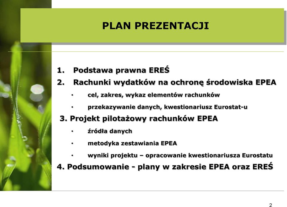 przekazywanie danych, kwestionariusz Eurostat-u 3.