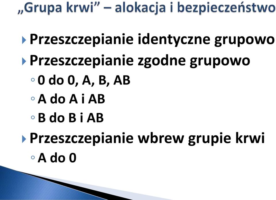 0, A, B, AB A do A i AB B do B i AB