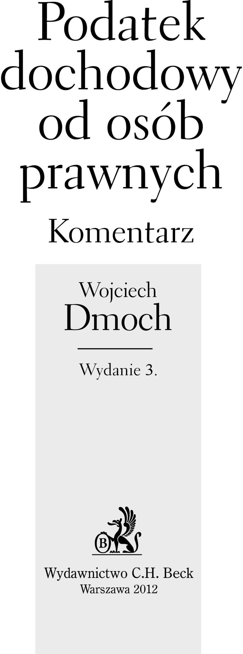 Wojciech Dmoch Wydanie 3.