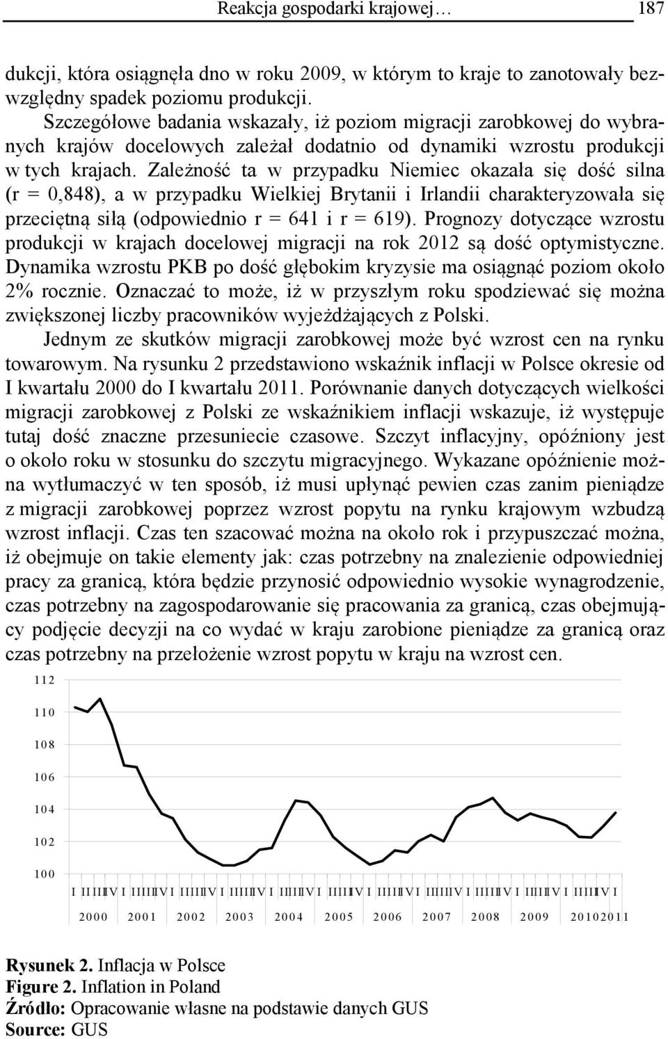 Zależność ta w przypadku Niemiec okazała się dość silna (r = 0,848), a w przypadku Wielkiej Brytanii i Irlandii charakteryzowała się przeciętną siłą (odpowiednio r = 641 i r = 619).