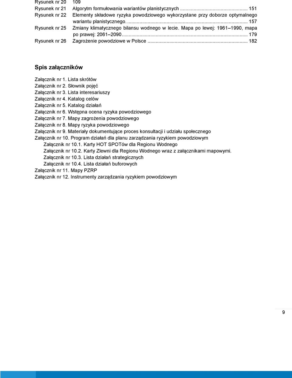 .. 182 Spis załączników Załącznik nr 1. Lista skrótów Załącznik nr 2. Słownik pojęć Załącznik nr 3. Lista interesariuszy Załącznik nr 4. Katalog celów Załącznik nr 5. Katalog działań Załącznik nr 6.