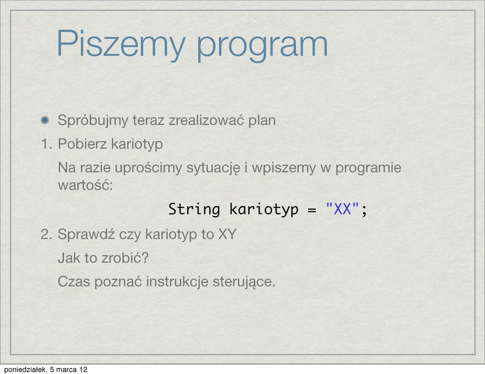 programie wartość: 2.