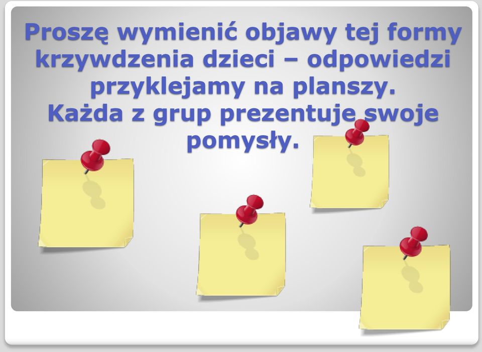 odpowiedzi przyklejamy na