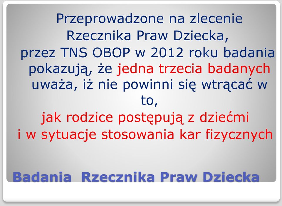 nie powinni się wtrącać w to, jak rodzice postępują z dziećmi i w