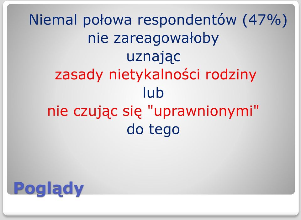 nietykalności rodziny lub nie