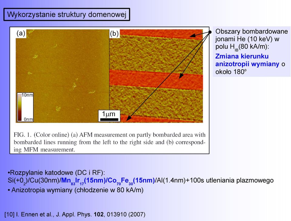 Si(+0)/Cu(30nm)/Mn83Ir17(15nm)/Co70Fe30(15nm)/Al(1.