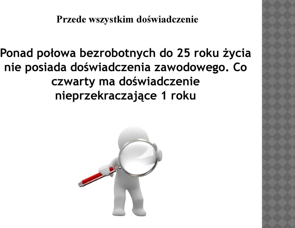 posiada doświadczenia zawodowego.