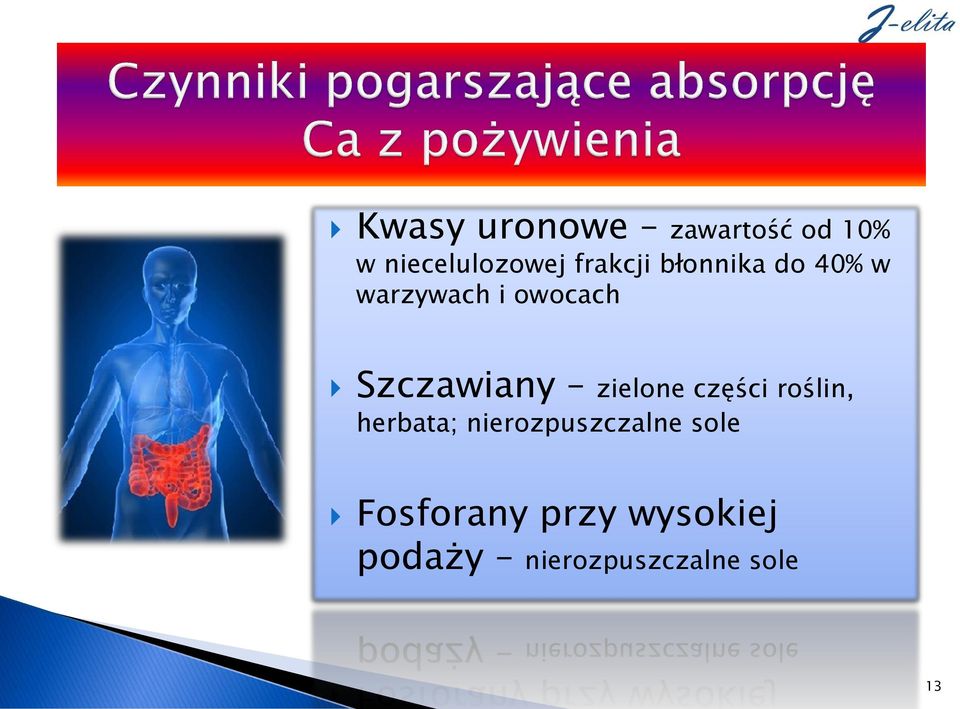 Szczawiany zielone części roślin, herbata;