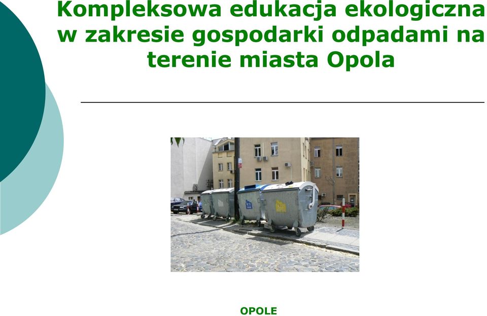 gospodarki odpadami na