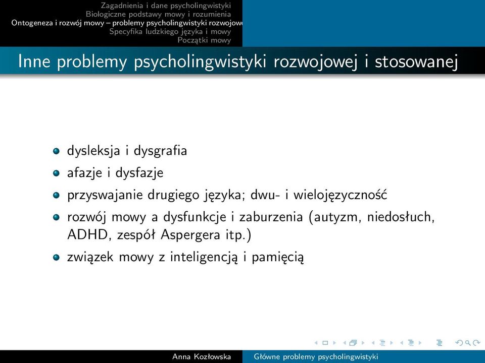 wielojęzyczność rozwój mowy a dysfunkcje i zaburzenia (autyzm,