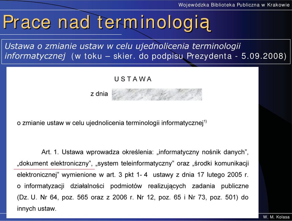 terminologii informatycznej (w toku