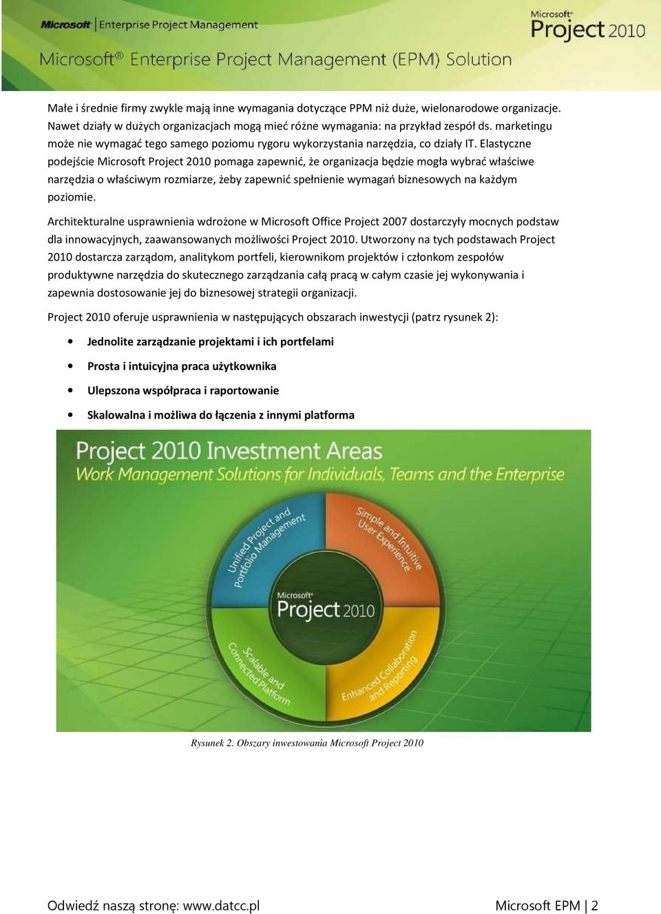 Elastyczne podejście Microsoft Project 2010 pomaga zapewnić, że organizacja będzie mogła wybrać właściwe narzędzia o właściwym rozmiarze, żeby zapewnić spełnienie wymagań biznesowych na każdym