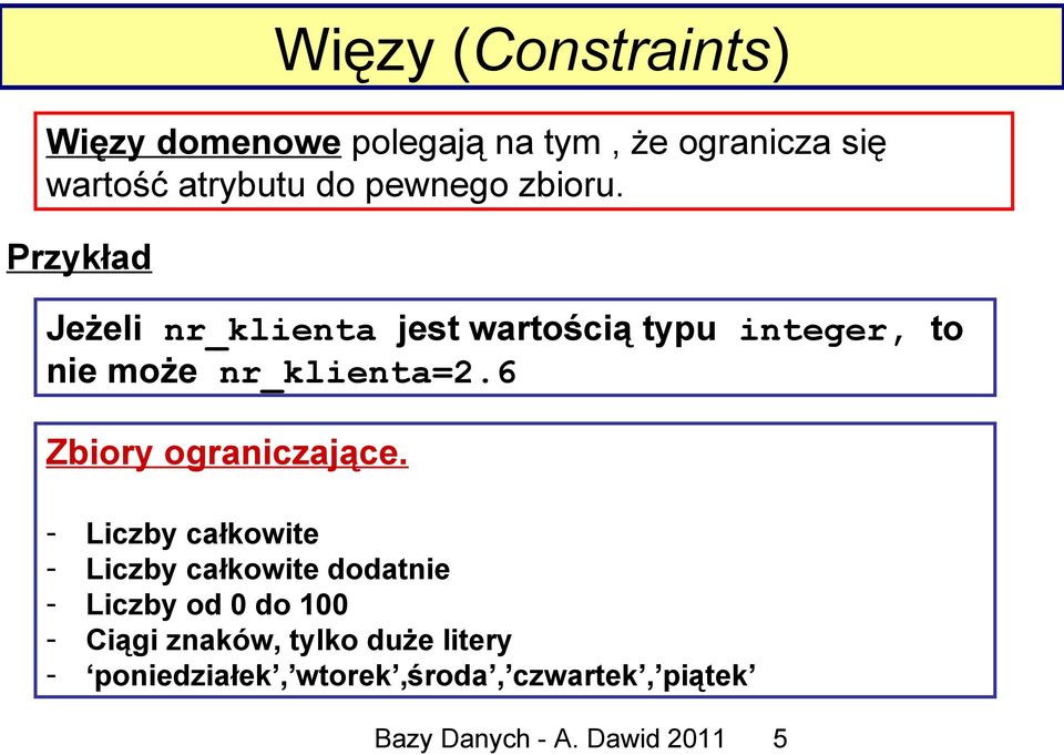 6 Zbiory ograniczające.