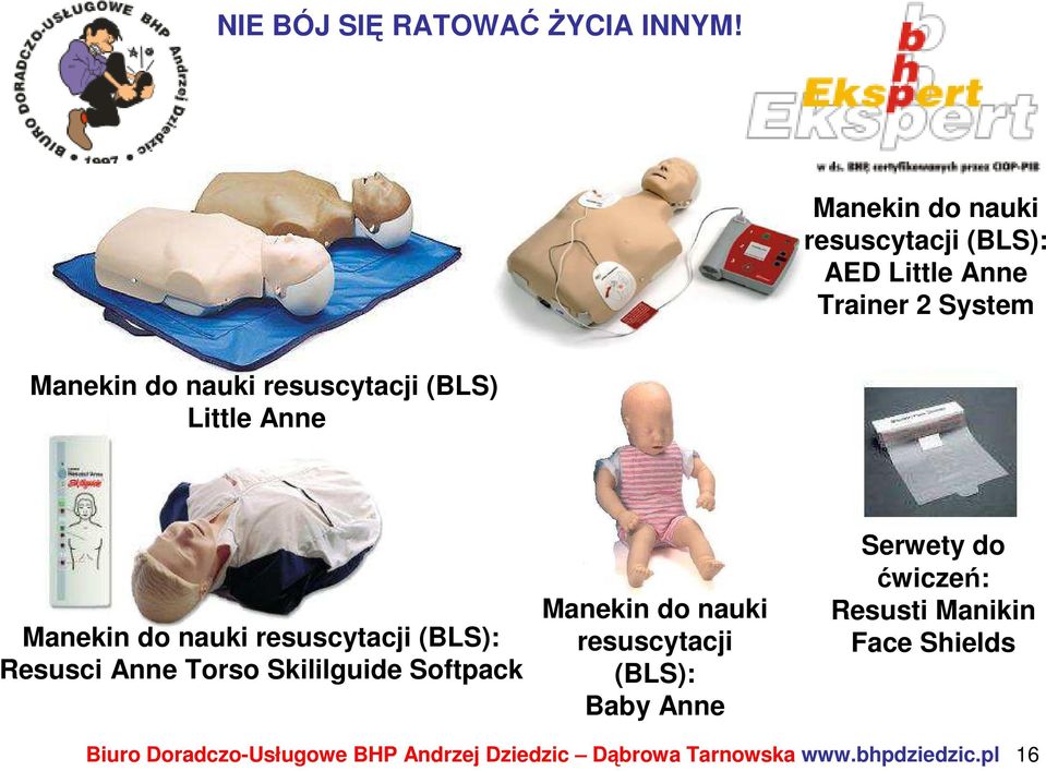 Skililguide Softpack Manekin do nauki resuscytacji (BLS): Baby Anne Serwety do ćwiczeń: