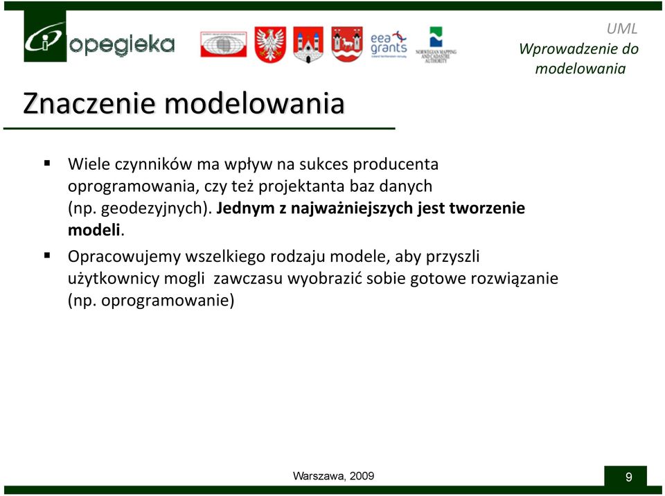 Jednym z najważniejszych jest tworzenie modeli.