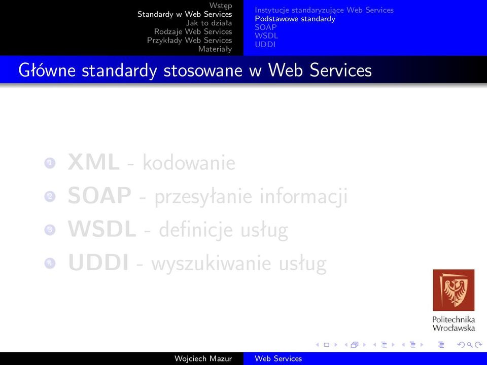 w 1 XML - kodowanie 2 - przesyłanie