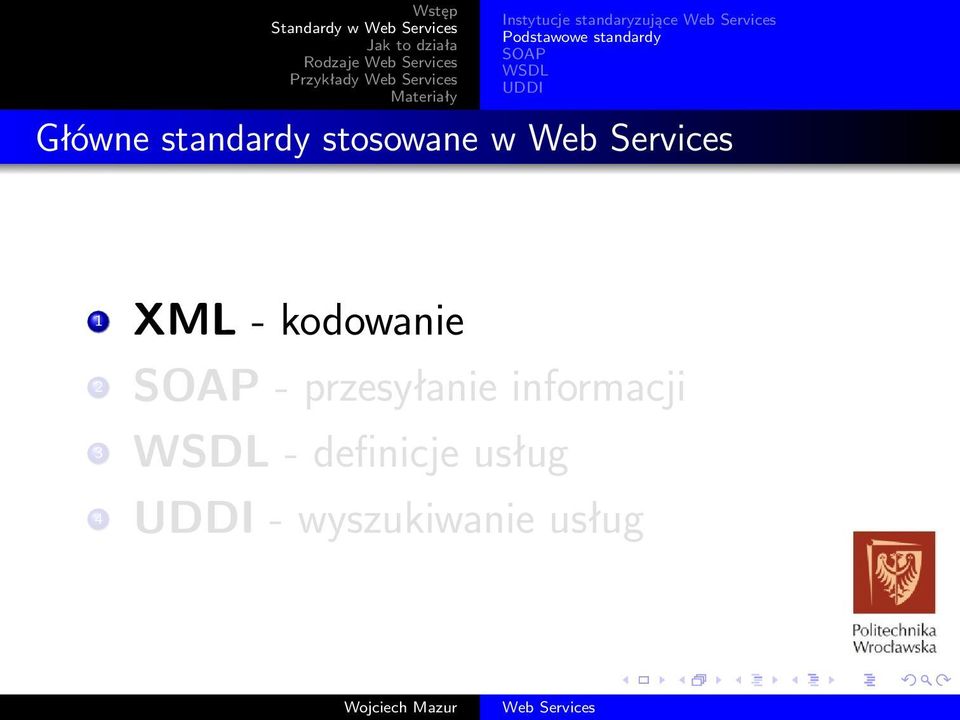 w 1 XML - kodowanie 2 - przesyłanie