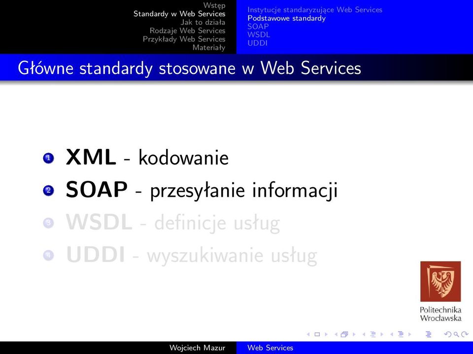 w 1 XML - kodowanie 2 - przesyłanie