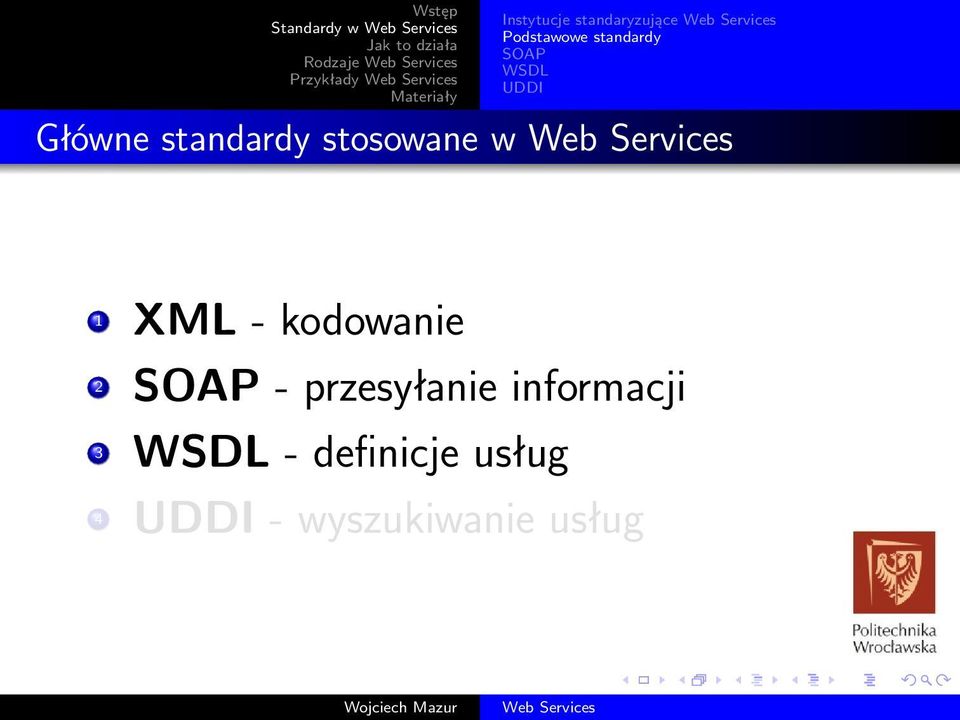 w 1 XML - kodowanie 2 - przesyłanie