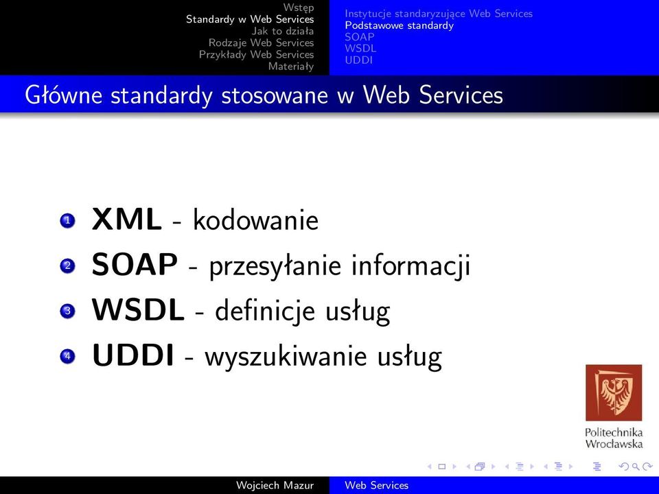 w 1 XML - kodowanie 2 - przesyłanie