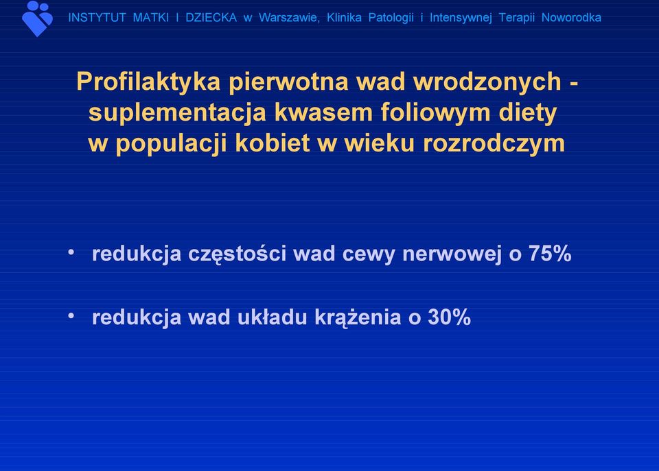 kobiet w wieku rozrodczym redukcja częstości