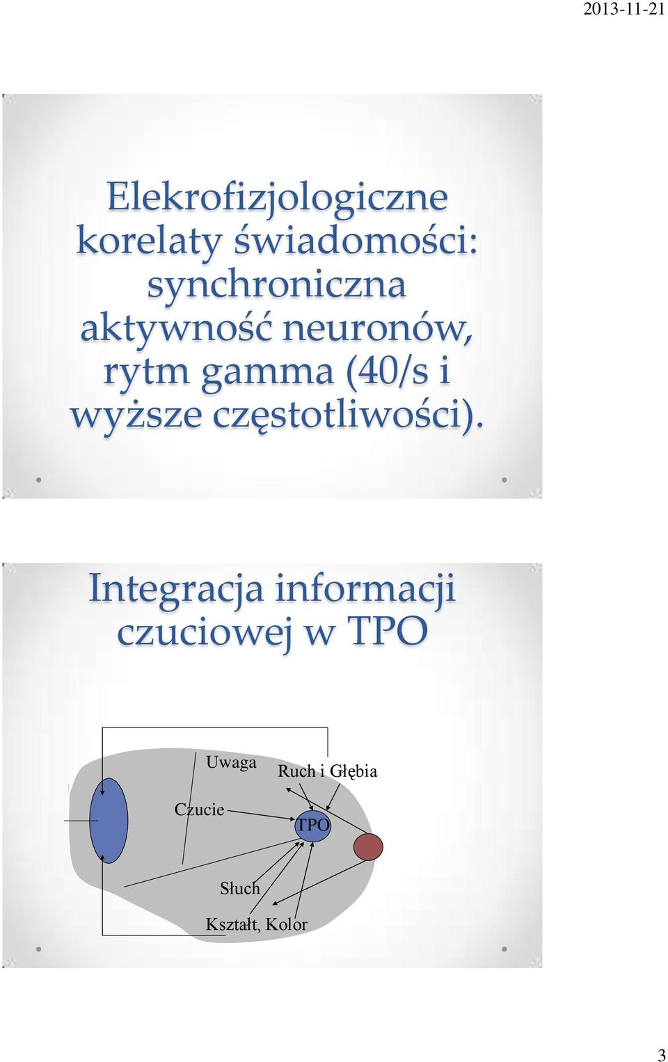 wyższe częstotliwości).