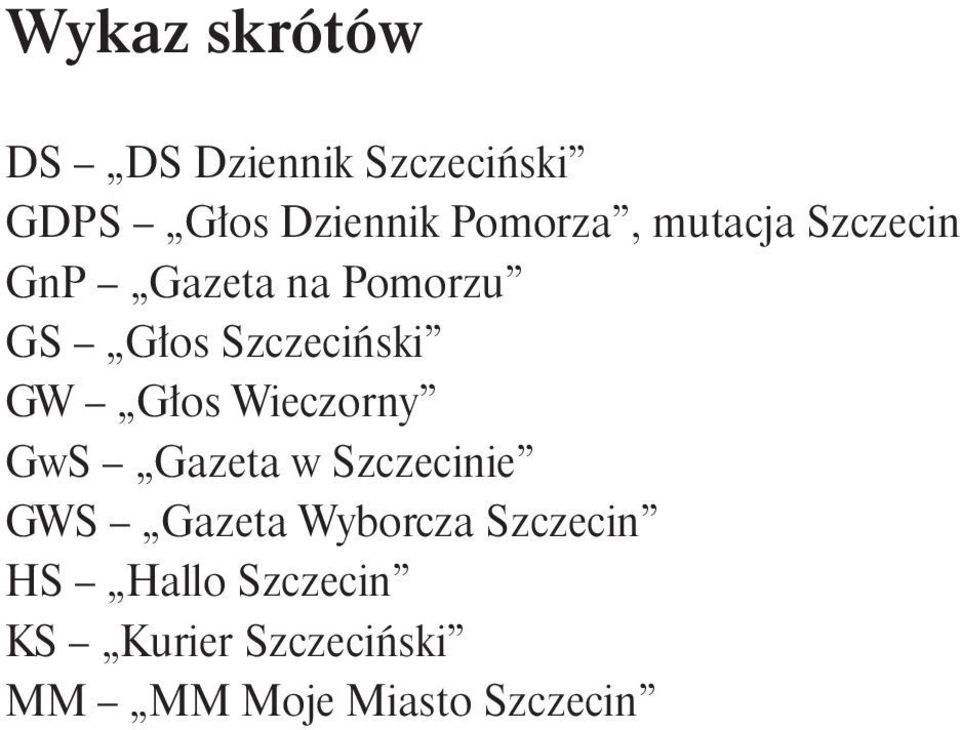 Szczeciński GW Głos Wieczorny GwS Gazeta w Szczecinie GWS Gazeta