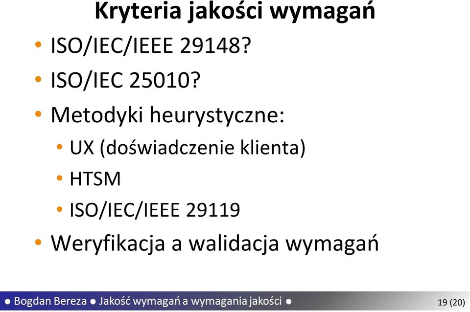 Metodyki heurystyczne: UX (doświadczenie