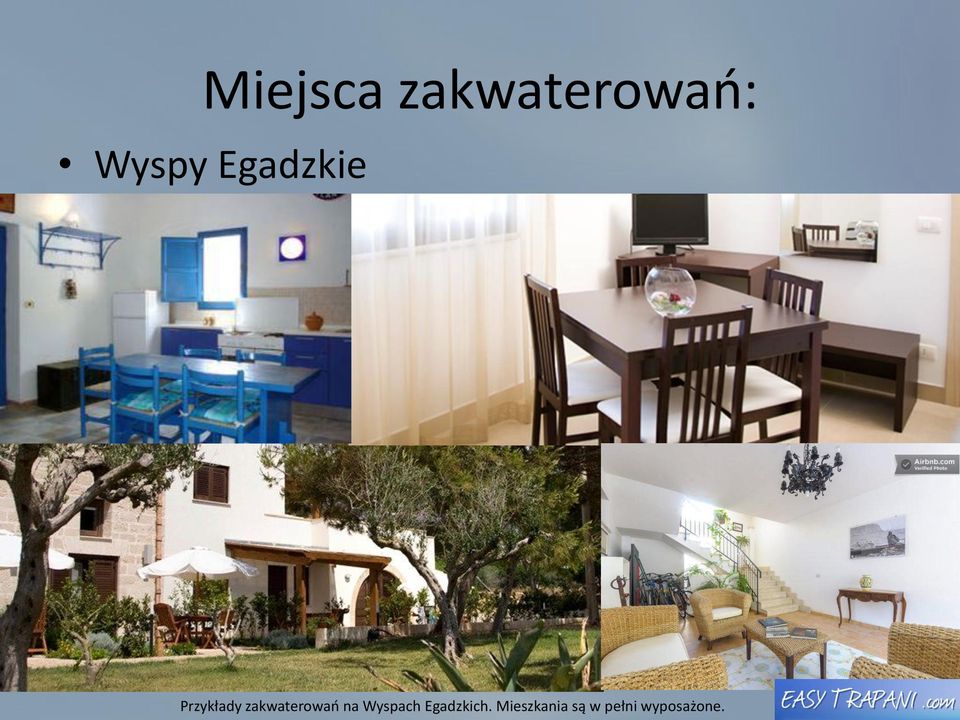 zakwaterowań na Wyspach