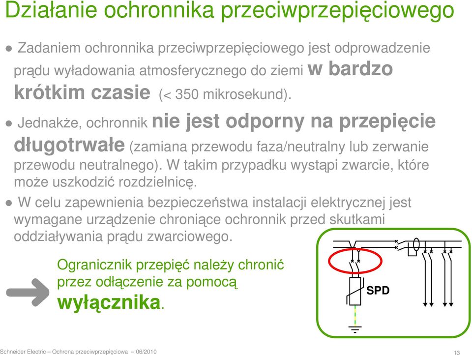 W takim przypadku wystąpi zwarcie, które moŝe uszkodzić rozdzielnicę.