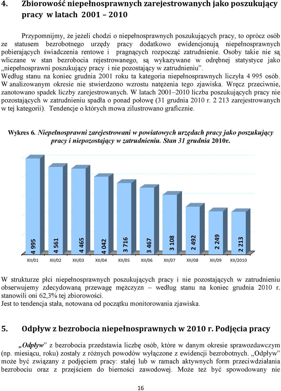 urzędy pracy dodatkowo ewidencjonują niepełnosprawnych pobierających świadczenia rentowe i pragnących rozpocząć zatrudnienie.