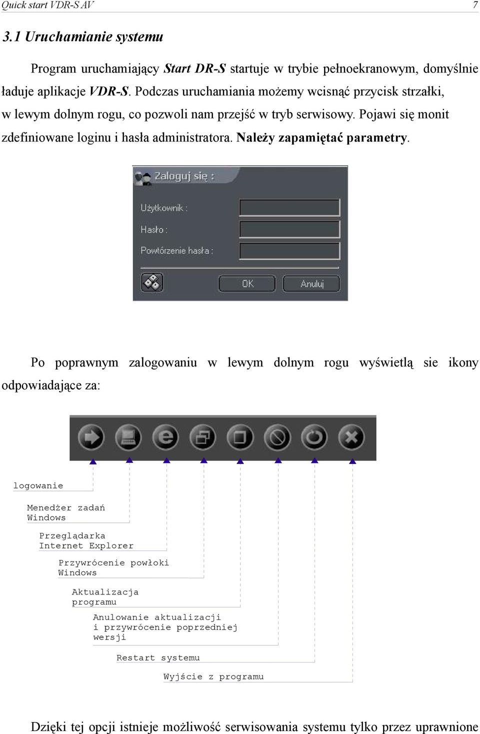 Należy zapamiętać parametry.