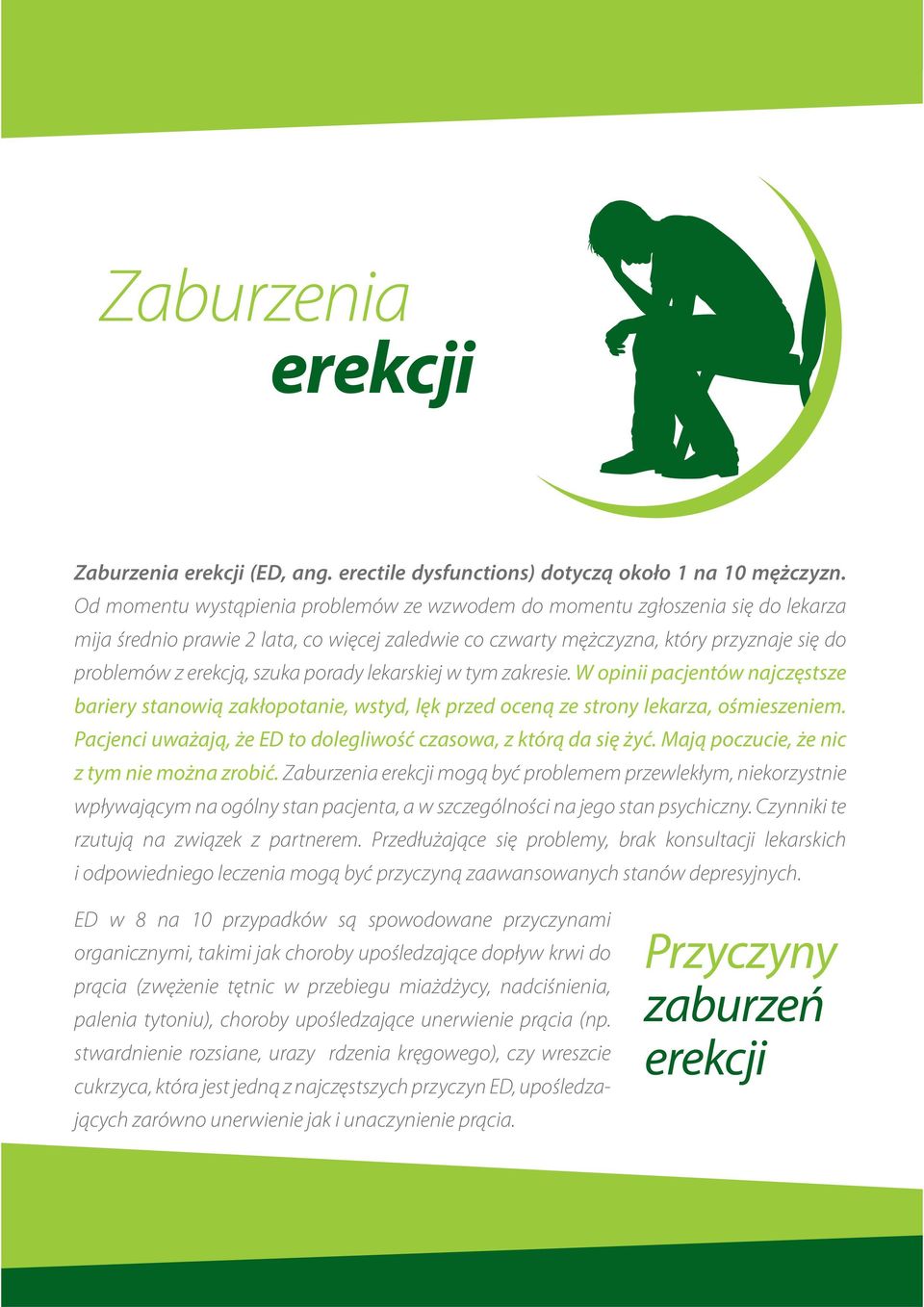 porady lekarskiej w tym zakresie. W opinii pacjentów najczęstsze bariery stanowią zakłopotanie, wstyd, lęk przed oceną ze strony lekarza, ośmieszeniem.