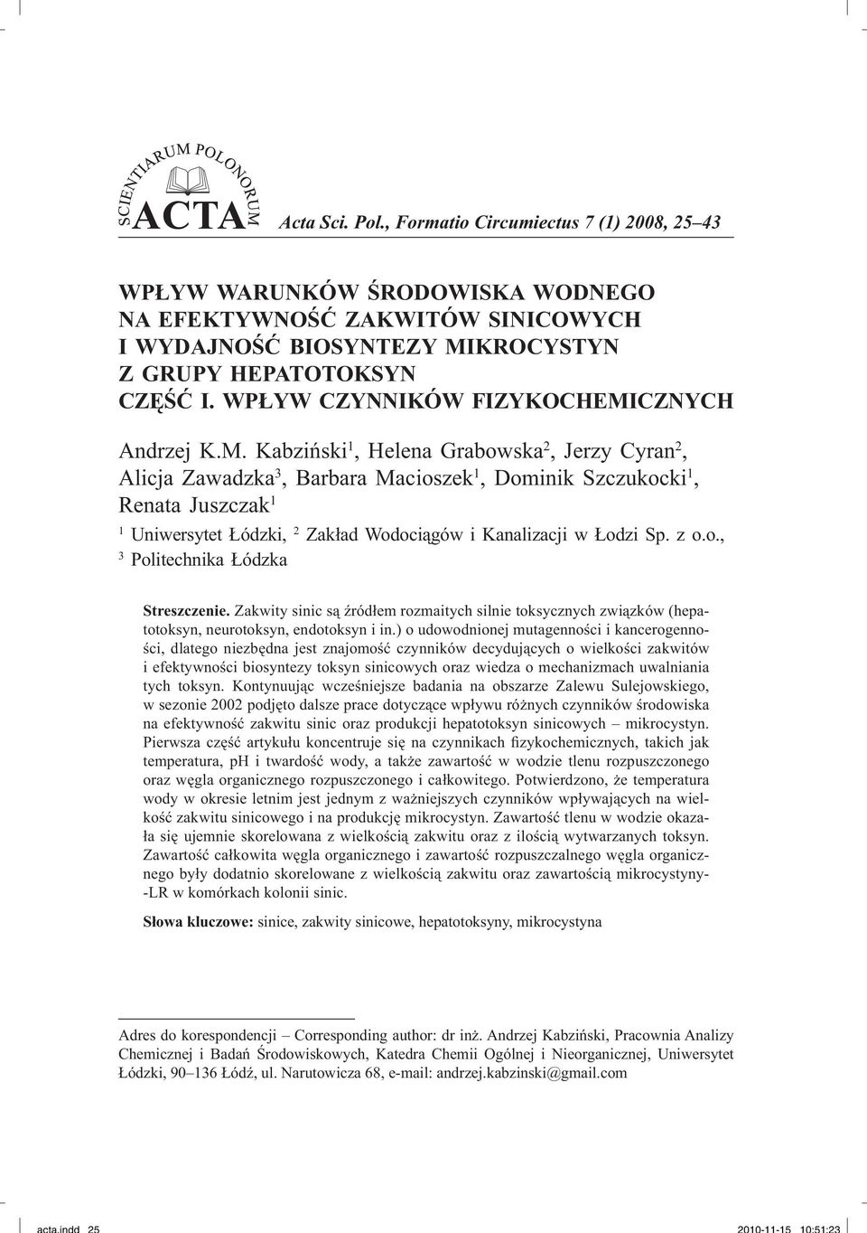 CZNYCH Andrzej K.M.