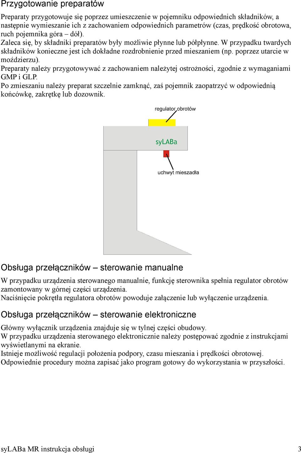 W przypadku twardych składników konieczne jest ich dokładne rozdrobnienie przed mieszaniem (np. poprzez utarcie w moździerzu).