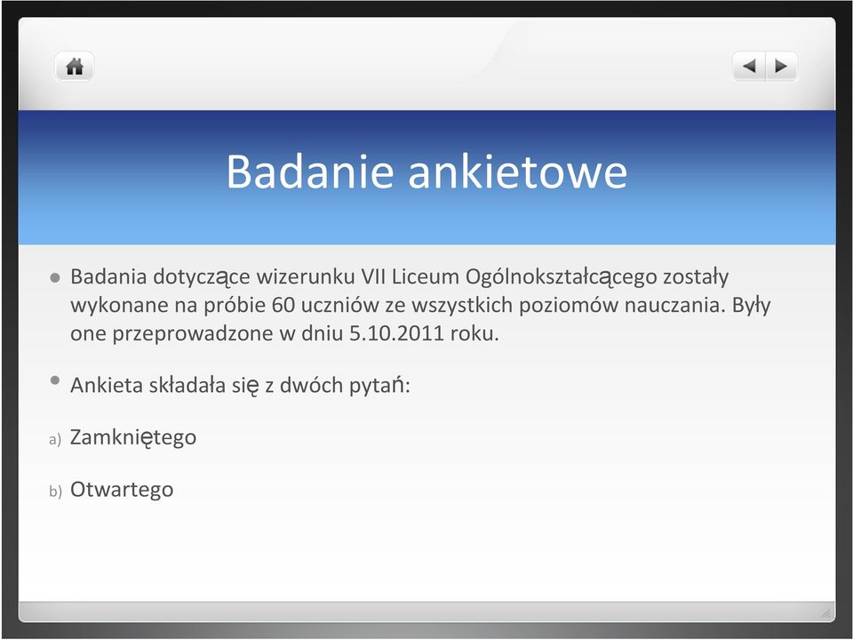 wszystkich poziomów nauczania. Były one przeprowadzone w dniu 5.