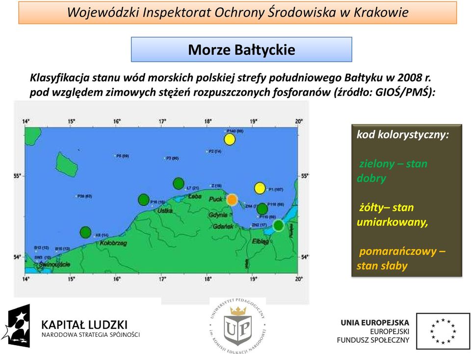 pod względem zimowych stężeń rozpuszczonych fosforanów (źródło: