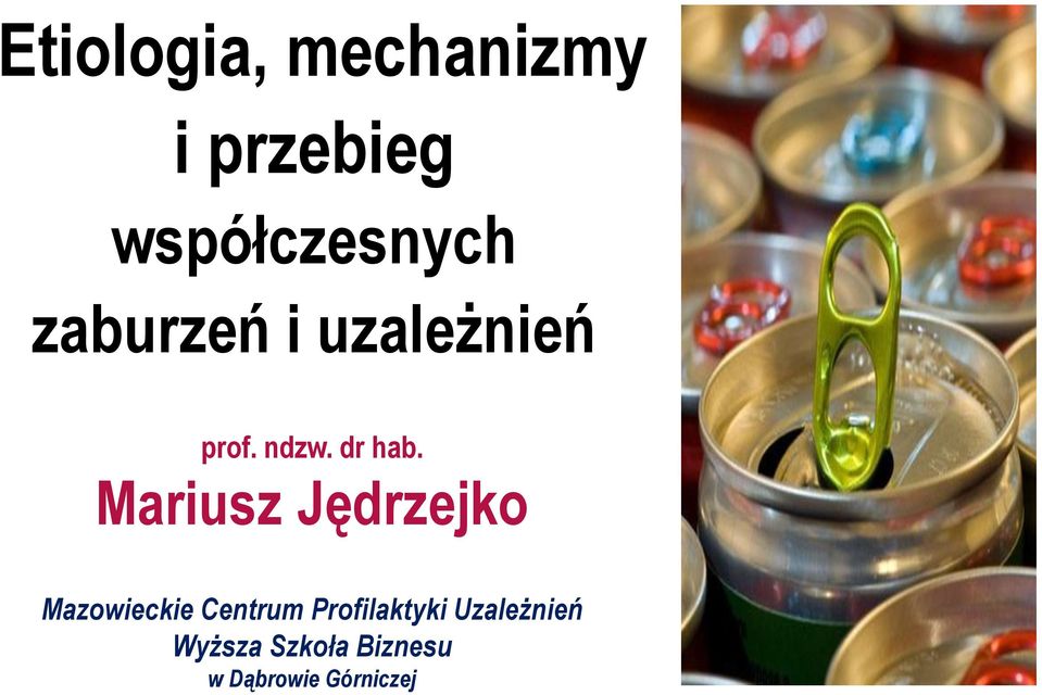 Mariusz Jędrzejko Mazowieckie Centrum